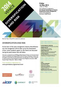 diversification and risk - venice 2014 workshop